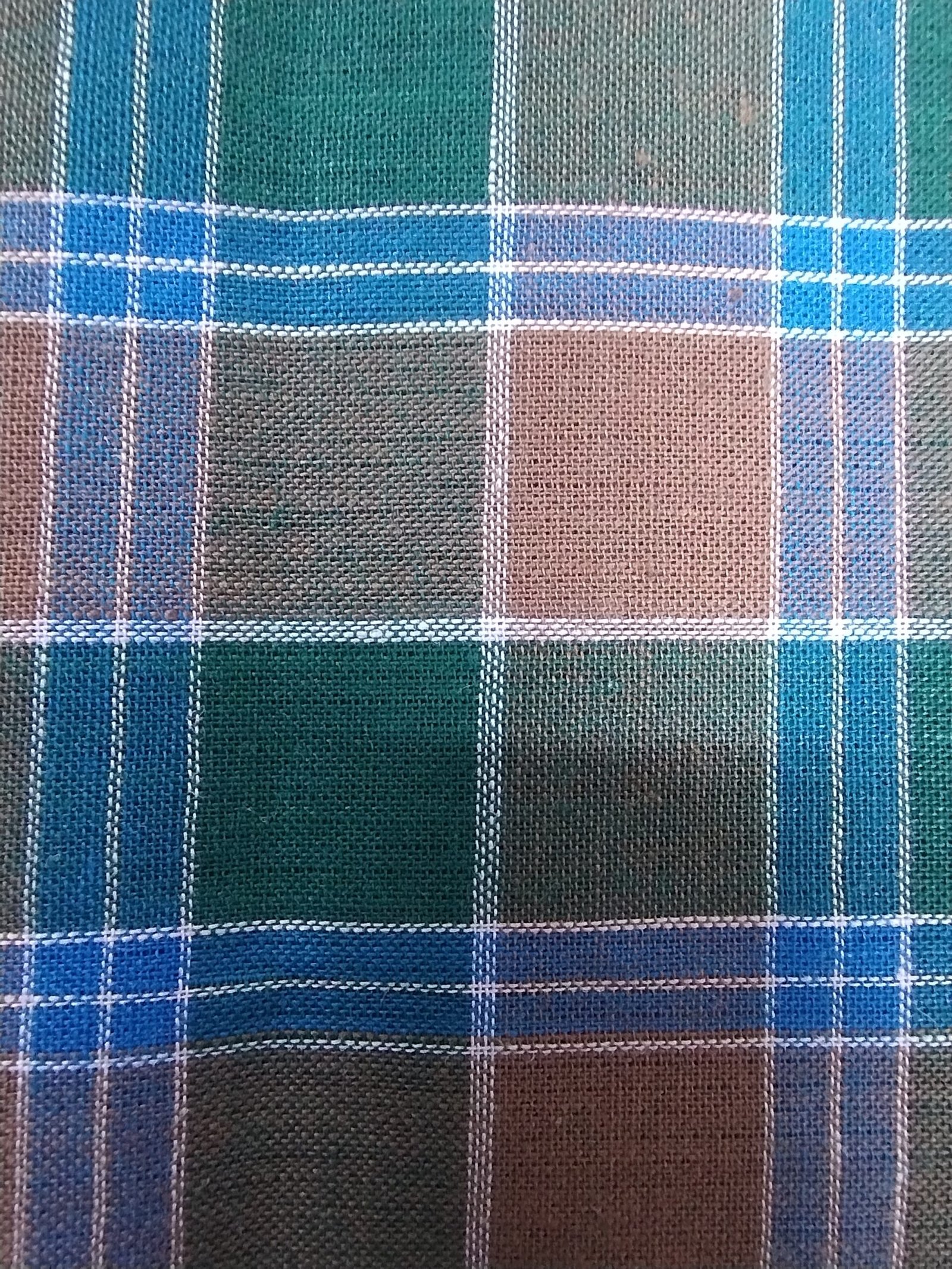 ALS Colour Fancy Cotton Lungi for Men Soft Powerloom Checked Green Brown Blue Daily Wear Lungi - Image 2