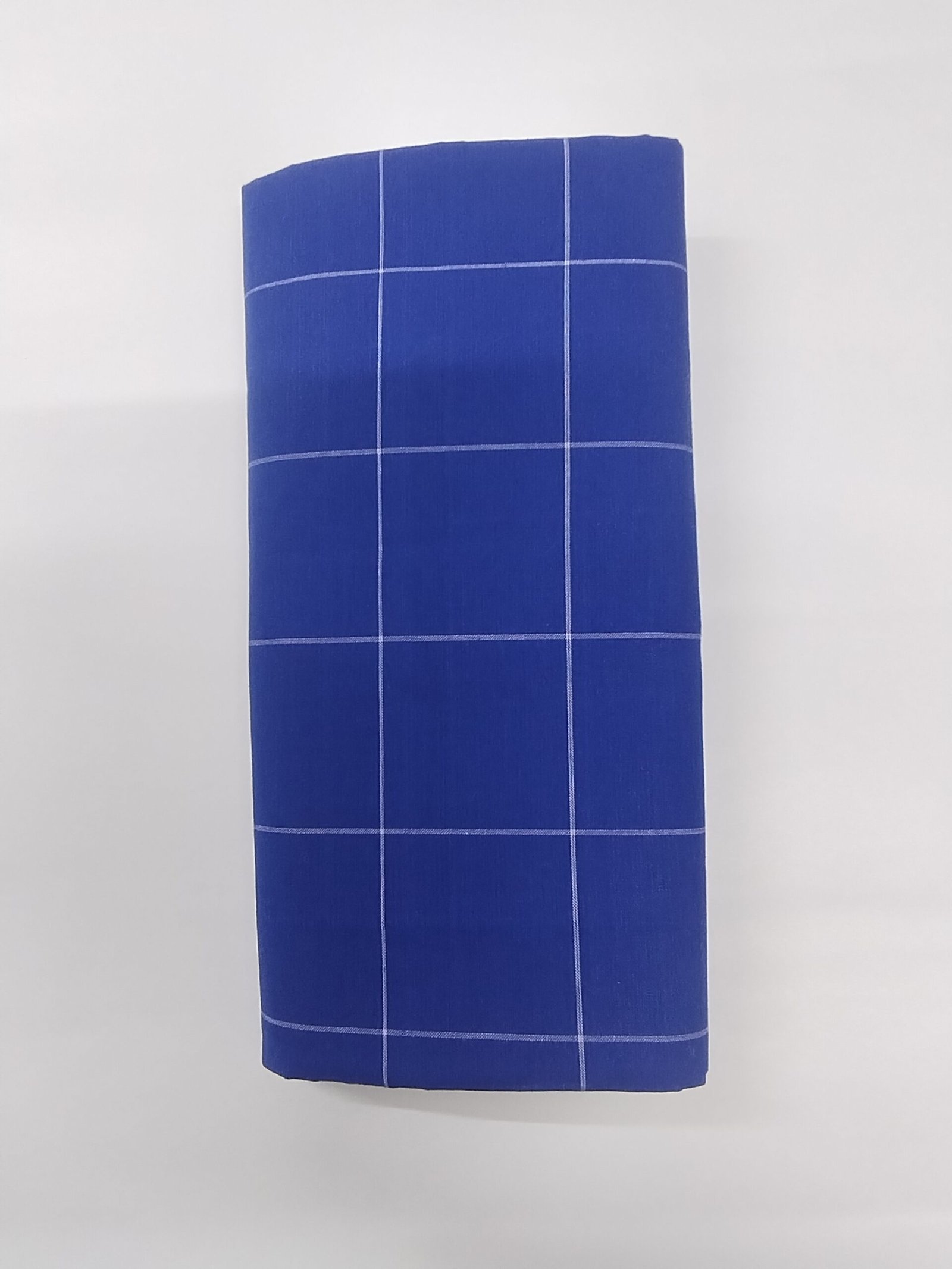 ALS Colour Fancy Cotton Lungi for Men Royal Blue Soft Powerloom Checks & Stripes Daily Wear Lungi - Image 2