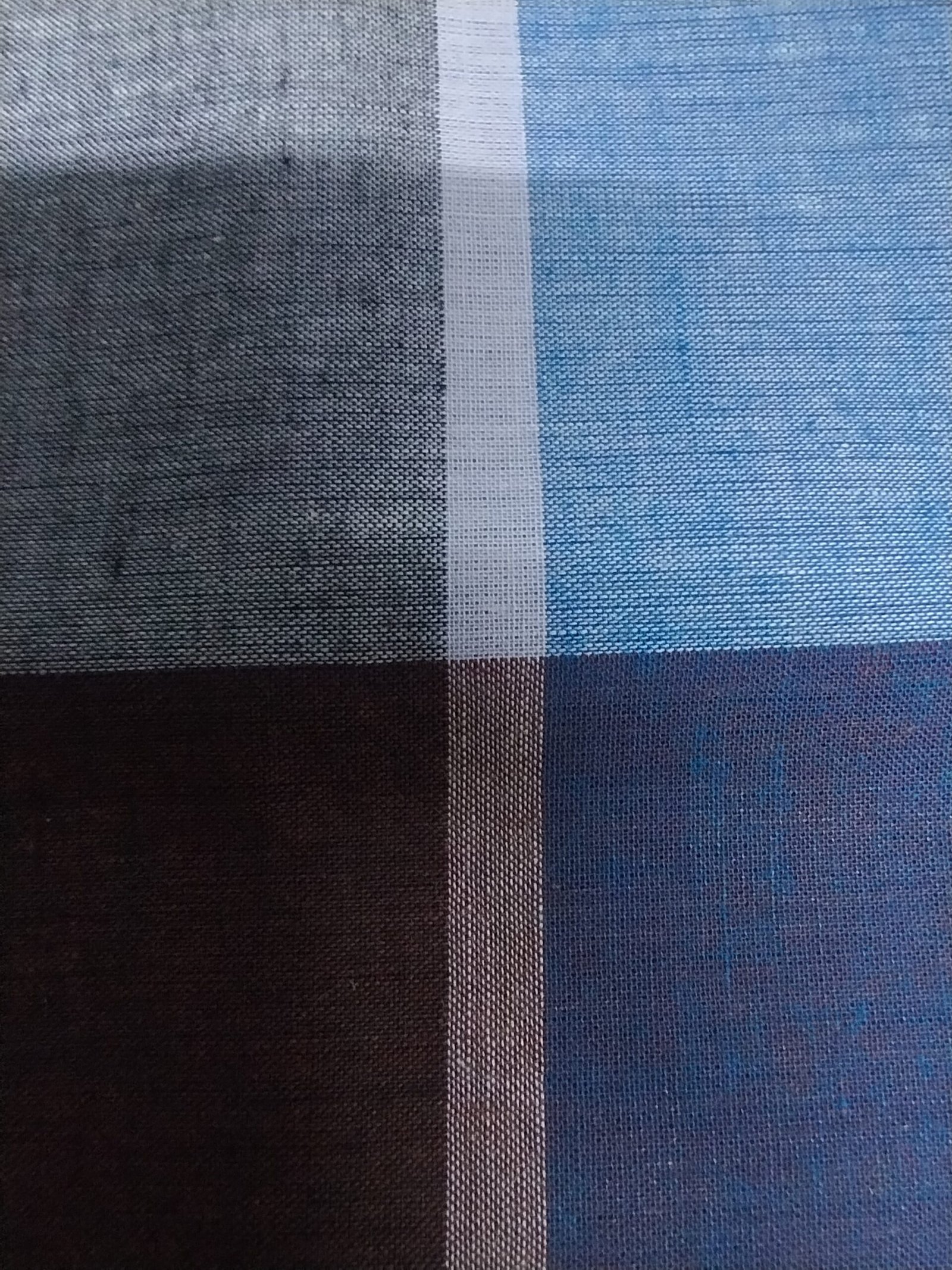 ALS Colour Fancy Cotton Lungi for Men Powerloom Blue Brown Checkered Soft Lungi for Daily Use - Image 2