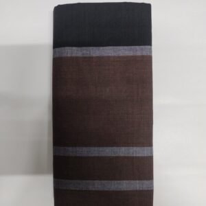 Coffee Brown & Black Vertical Stripe